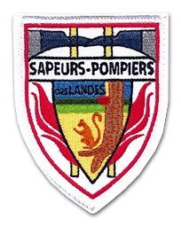 Ecusson du SDIS des Landes en forme de blason